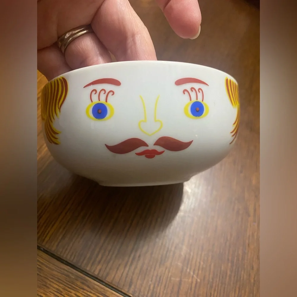 Seymour Mann Inc. Ceramic Good Morning to You Face Bowl Whimsical Vintage 1970s - Picture 5 of 5